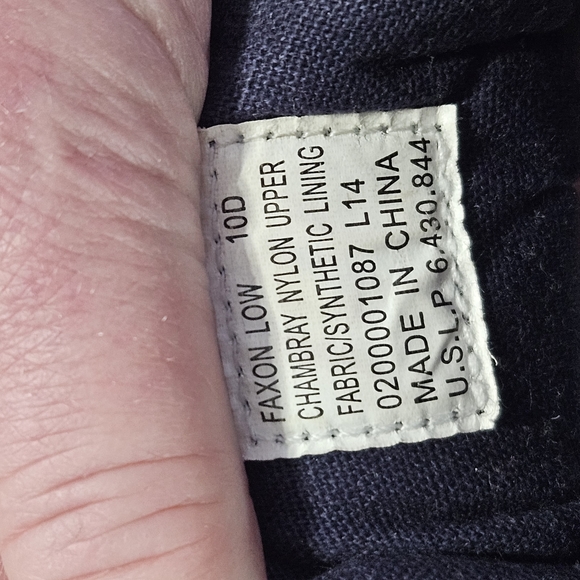 Polo by Ralph Lauren Faxon Low Gray and Blue Sneakers Casual Canvas Men 10D - Picture 7 of 7